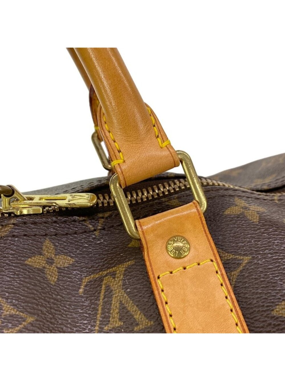 Louis Vuitton Boston Bag Monogram Keepall Bandouliere 50 - Picture 11 of 15